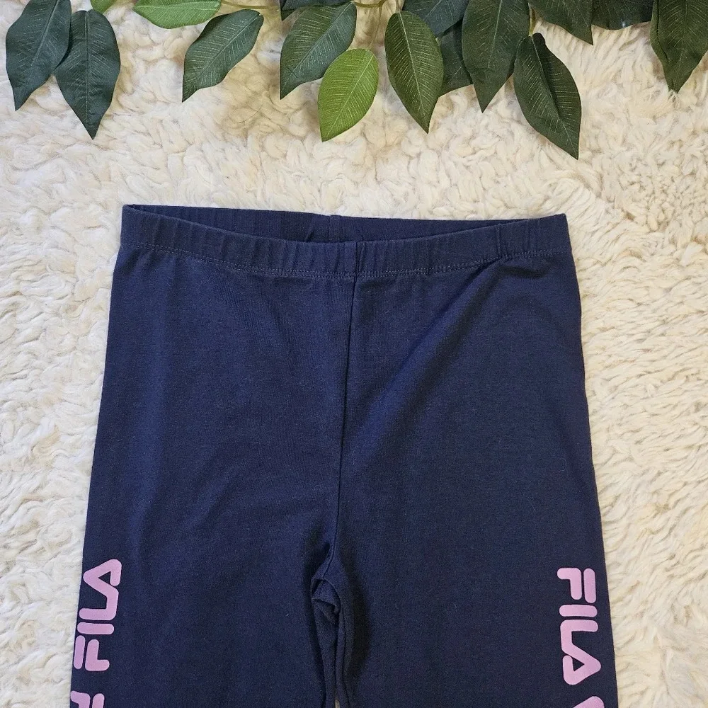 Fila Girls Classic Logo Leggings - Picture 2 of 7